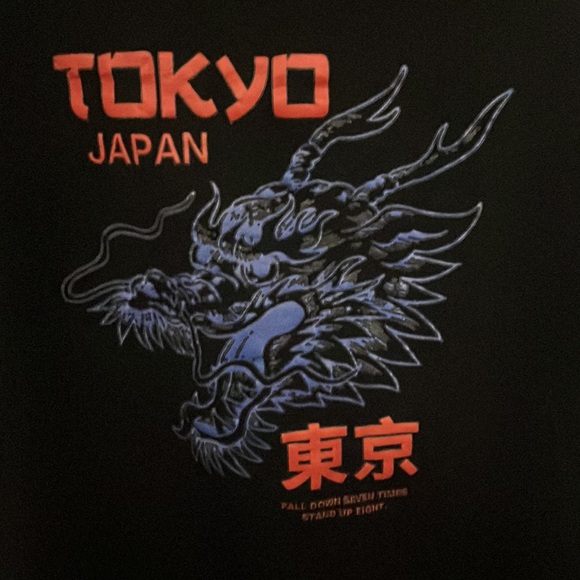 ROMWE black graphic t shirt - Picture 4 of 4